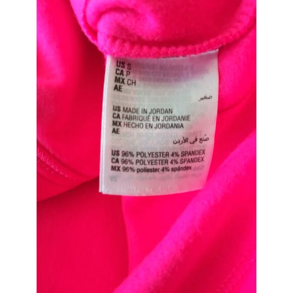NWT Ideology Girl's Full Zip Jacket  With Matching Headband Molten Pink Small - Picture 9 of 10